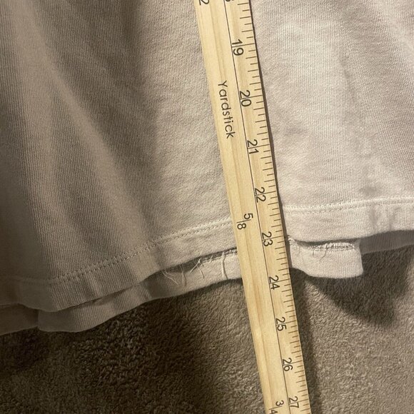 Zara Trafuluc Shirt Women's Size Medium Loose Fit Minimilist Cream Tan Long Slv - Picture 6 of 7